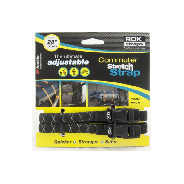 Other Rok commuter adj strap black reflective 2 pack [332]